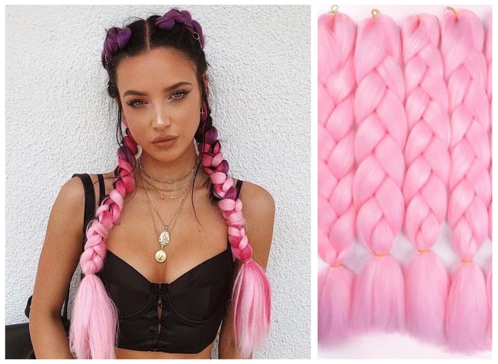 Braids Extensions Light Pink Braids Extensions Light Pink