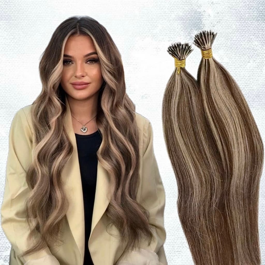 Extensii Nanoring Luxe Balayage #4/ #24 Extensii Nanoring Luxe Balayage #4/ #24