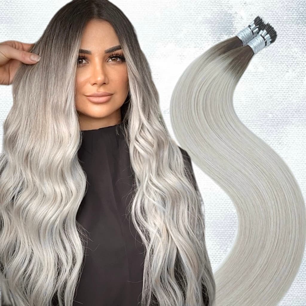 Extensii Nanoring Luxe Ombre #9/Light Grey Extensii Nanoring Luxe Ombre #9/Light Grey