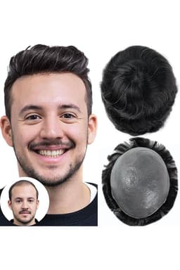 Peruca pentru barbati Grey Inchis Suvitat Peruca pentru barbati Grey Inchis Suvitat