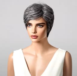 Peruca din par natural Grey Madame Peruca din par natural Grey Madame