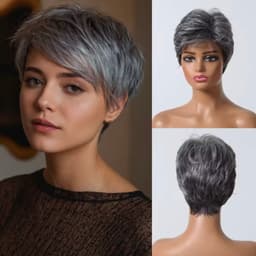 Peruca din par natural Grey Madame Peruca din par natural Grey Madame