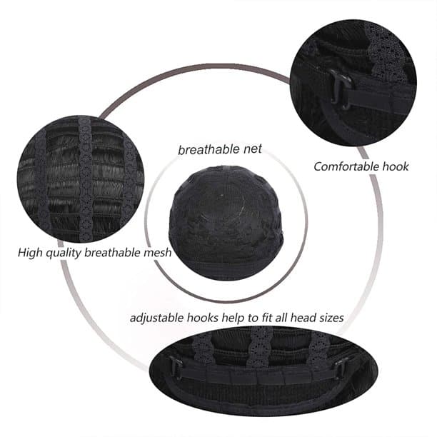 Peruca bobo ondulat cu breton Negru Intens Peruca bobo ondulat cu breton Negru Intens