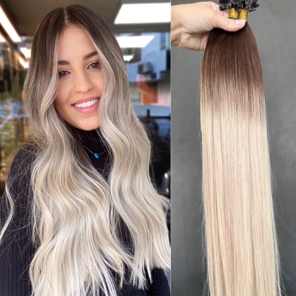 Extensii Cheratina Russian Hair Ombre #2B/60A Extensii Cheratina Russian Hair Ombre #2B/60A