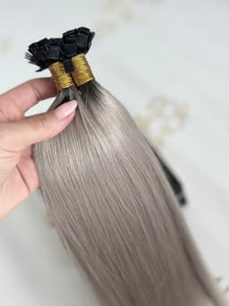 Extensii Cheratina Russian Hair Ombre #1/ Grey Extensii Cheratina Russian Hair Ombre #1/ Grey