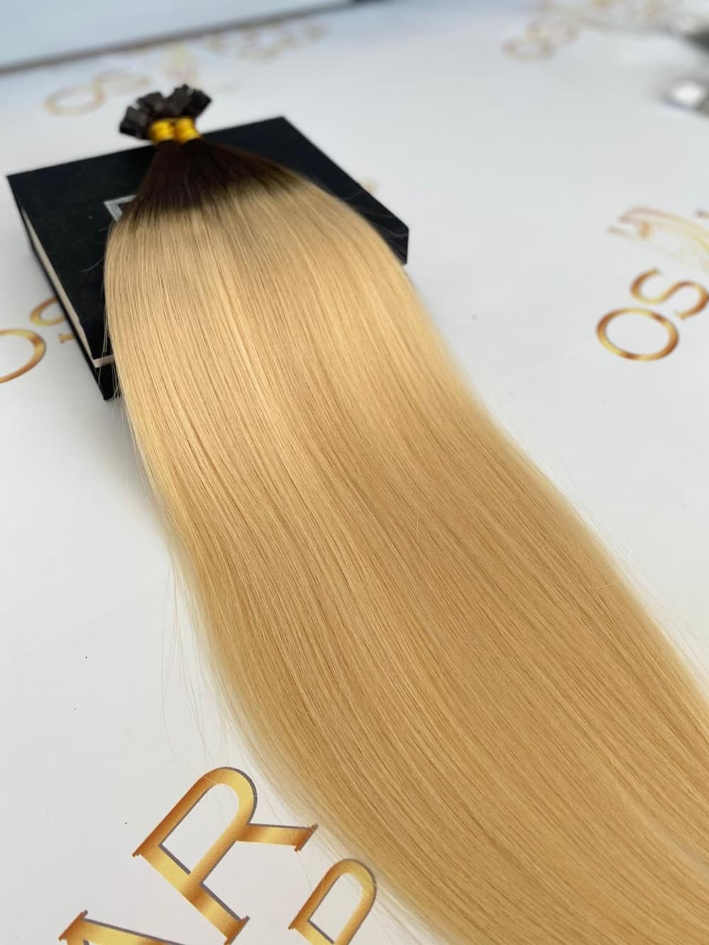 Extensii Cheratina Russian Hair Ombre #1B/ #60 Extensii Cheratina Russian Hair Ombre #1B/ #60