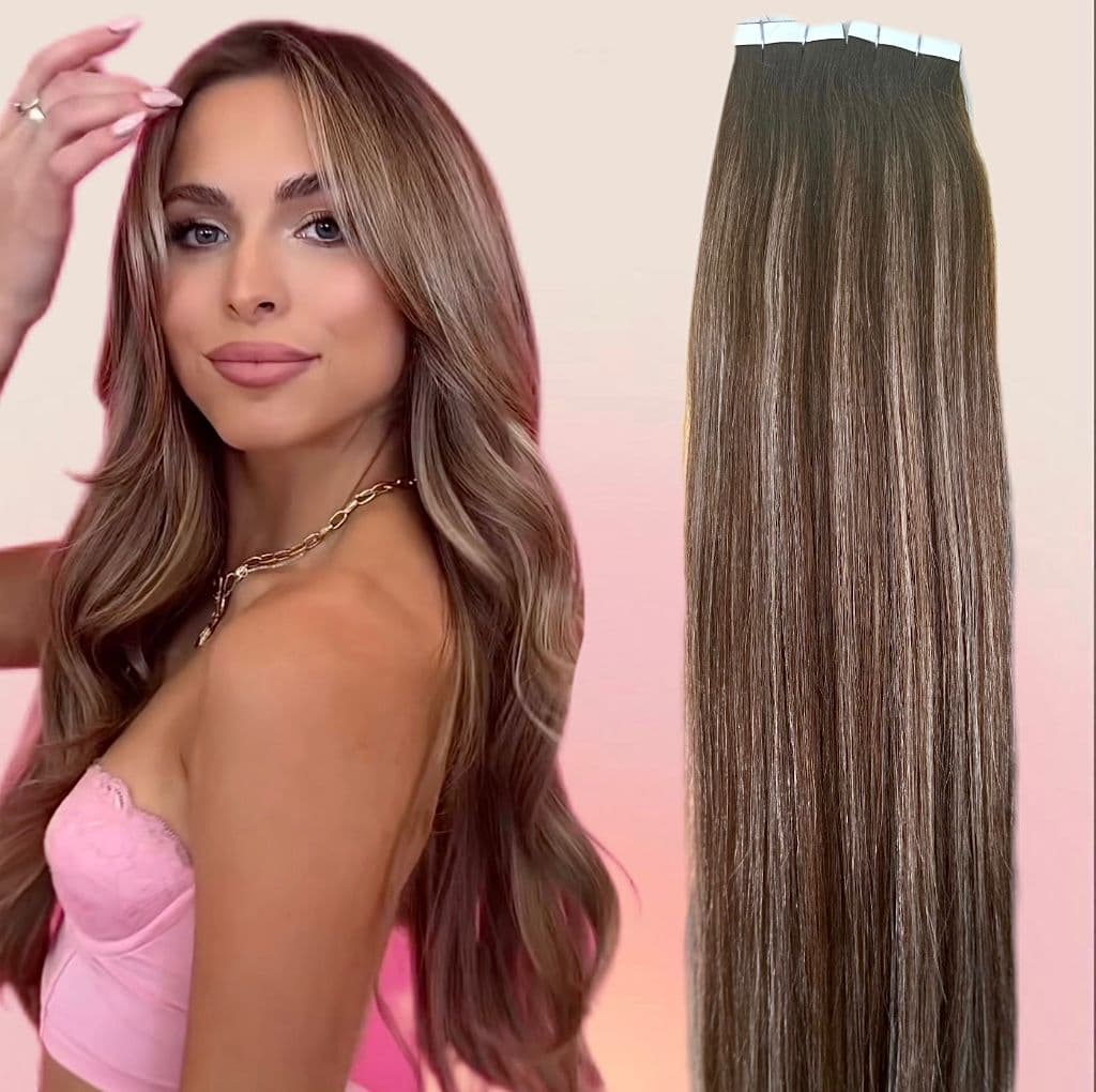 Tape in Black Collection Balayage #4/17 Tape in Black Collection Balayage #4/17