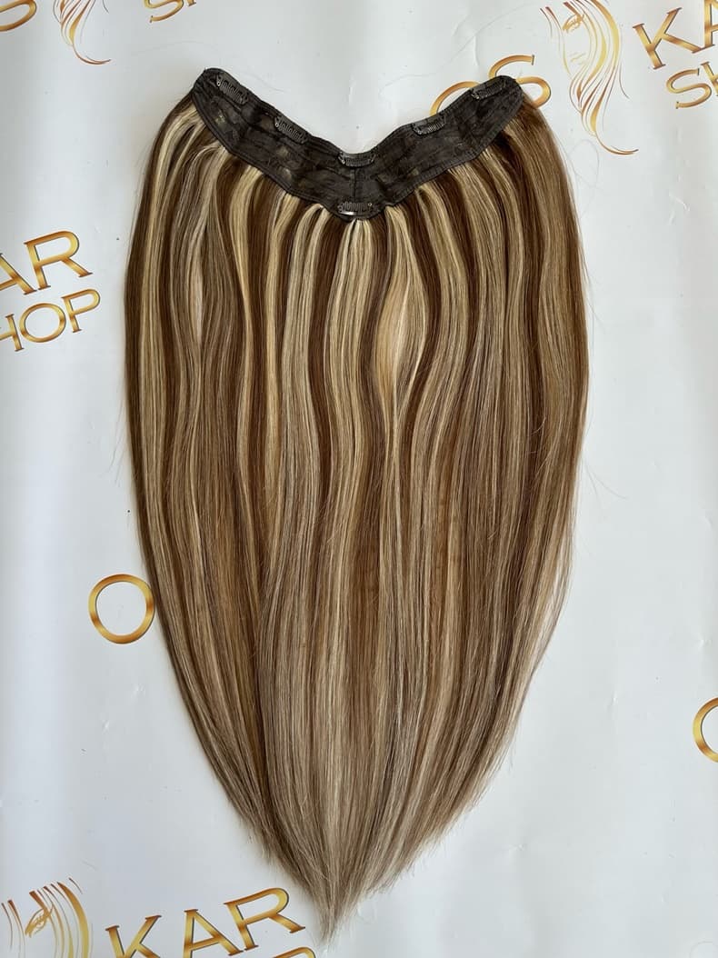 Trese de Par Natural V-Shape Luxe Ombre #8/Silver Trese de Par Natural V-Shape Luxe Ombre #8/Silver