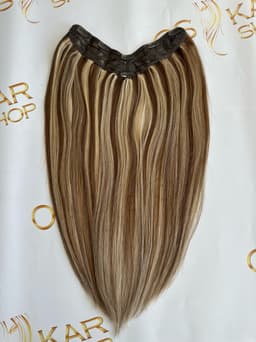 Trese de Par Natural V-Shape Luxe Ombre #8/Silver Trese de Par Natural V-Shape Luxe Ombre #8/Silver