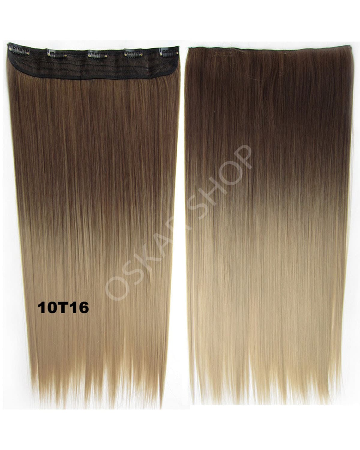 Trese Clip-On Drepte Sintetic Ombre #10 16 Trese Clip-On Drepte Sintetic Ombre #10 16