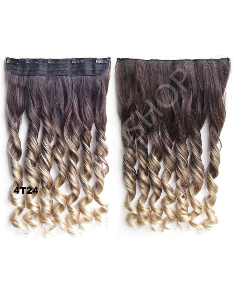 Trese Clip-On Ondulate Sintetic Ombre #4 24 Trese Clip-On Ondulate Sintetic Ombre #4 24