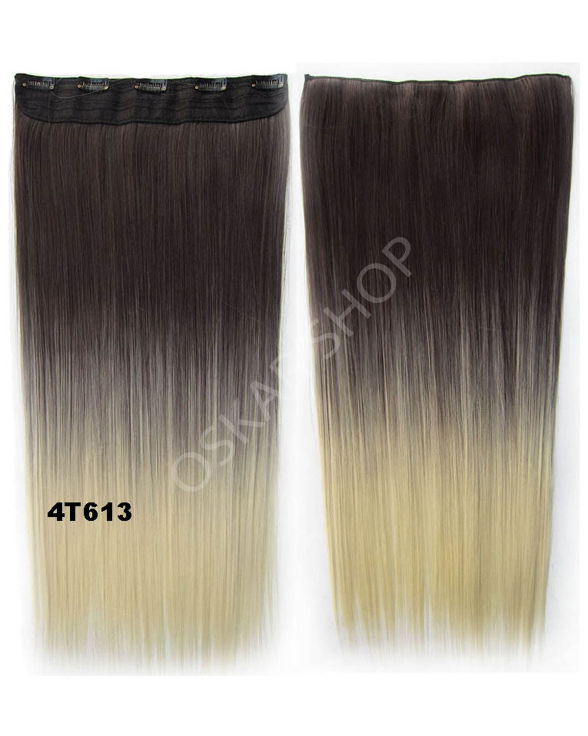 Trese Clip-On Drepte Sintetic Ombre #4 613 Trese Clip-On Drepte Sintetic Ombre #4 613